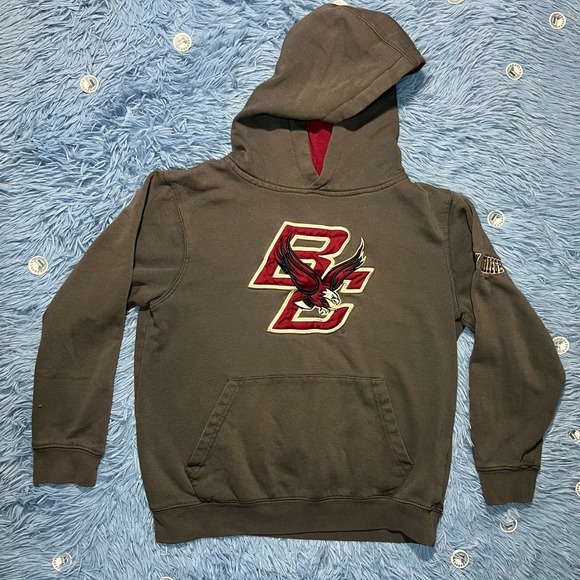 Stadium Athletics Other - Boston College Hoodie Sweater Size Medium Youth Athletic Casual Gray Maroon